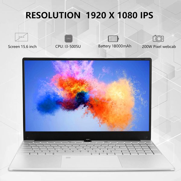 15,6 pulgadas intel core i3 5005u 8gb ram ноутбук 256gb / 512gb ssd 1920 * 1080 ips hd ordenador portátil жулик desbloqueo де huellas dactil
15,6 pulgadas intel core i3 5005u 8gb ram ноутбук 256gb / 512gb ssd 1920 * 1080 ips hd ordenador portátil жулик desbloqueo де huellas dactil