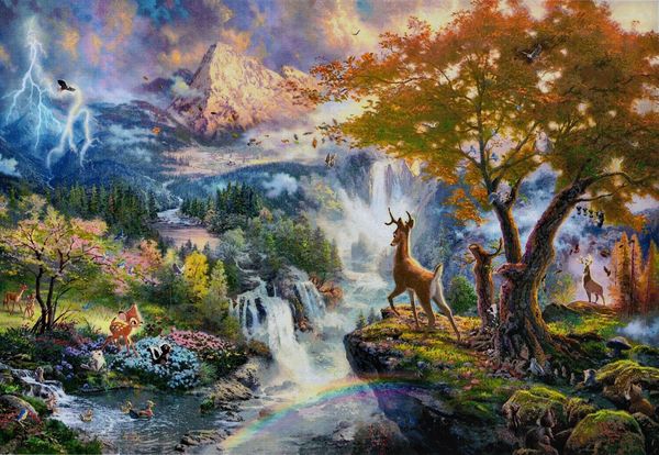 thomas kinkade bambi's first year home decor handpainted &hd print oil painting on canvas wall art canvas pictures 200121
thomas kinkade bambi's first year home decor handpainted &hd print oil painting on canvas wall art canvas pictures 200121