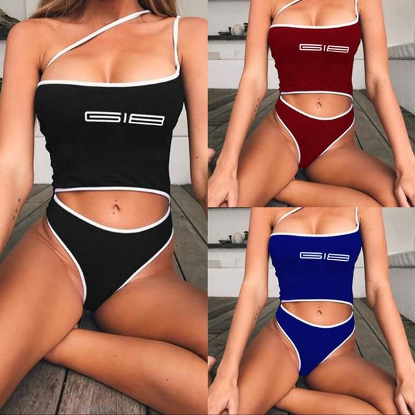 offset printed one-piece bikini 2020 ladies solid color swimsuit personality leak navel swimsuit 76116, White;black
offset printed one-piece bikini 2020 ladies solid color swimsuit personality leak navel swimsuit 76116, White;black