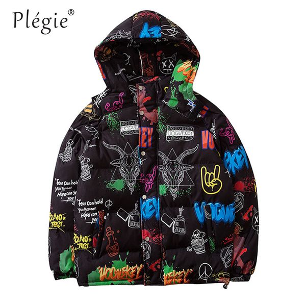 plegie hip hop graffiti goat ink hooded parkas jackets streetwear winter thick casual cotton padded couple parka jacket coats, Black
plegie hip hop graffiti goat ink hooded parkas jackets streetwear winter thick casual cotton padded couple parka jacket coats, Black