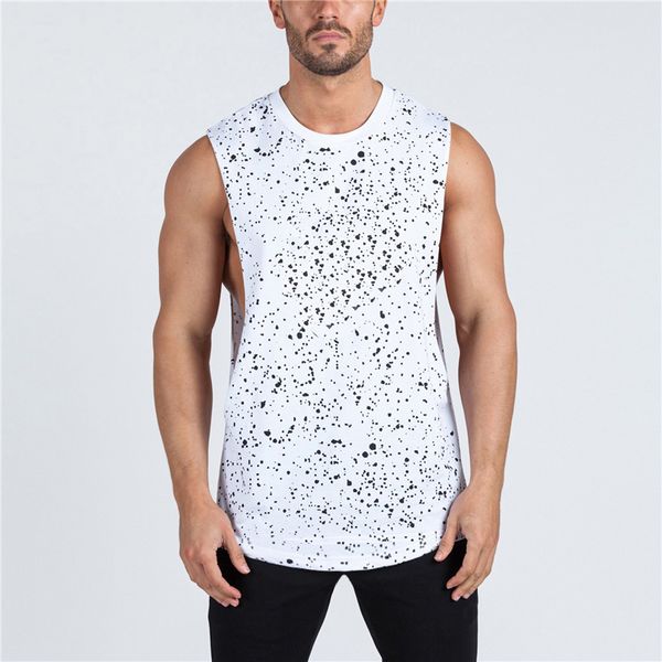 running jerseys mens vest gym sleeveless t shirt sport tank bodybuilding and fitness tankcotton open side dot printed tshirt, Black;blue
running jerseys mens vest gym sleeveless t shirt sport tank bodybuilding and fitness tankcotton open side dot printed tshirt, Black;blue
