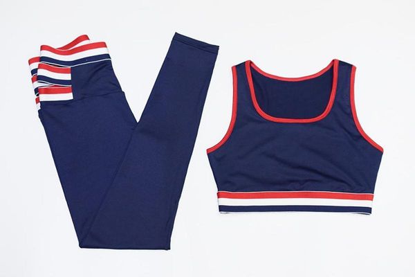 2pcs women sports suits red striped sportwear traje deportivo de mujer high waist running fitness pants workout gym set
2pcs women sports suits red striped sportwear traje deportivo de mujer high waist running fitness pants workout gym set