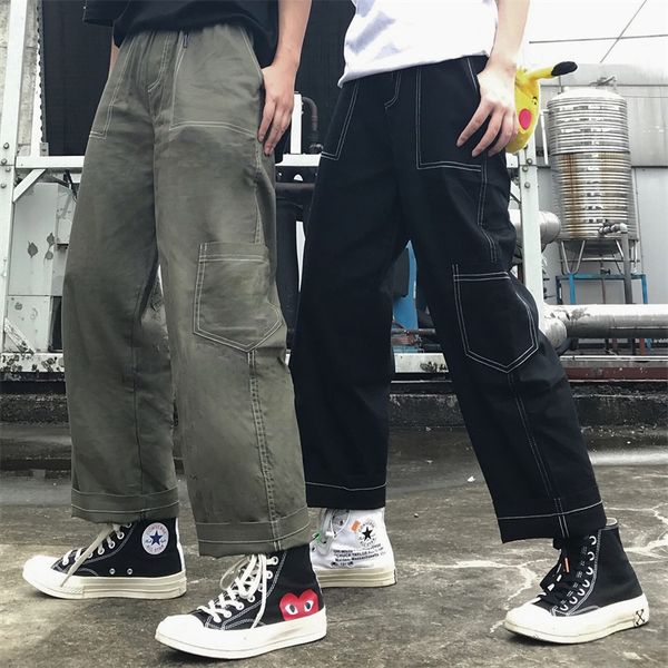 унисекс ins новый бренд корейской моды мужская одежда harajuku стиль ulzzang свободные высокие прямые весна осень брюки ropa де hombre горяч, Black
унисекс ins новый бренд корейской моды мужская одежда harajuku стиль ulzzang свободные высокие прямые весна осень брюки ropa де hombre горяч, Black