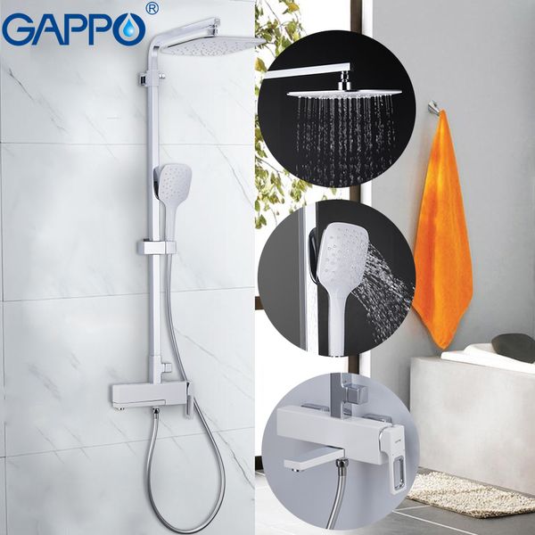 

gappo bathtub faucet chrome massage shower set bathroom rainfall mixer shower wall mounted torneira do anheiro faucet bathtub