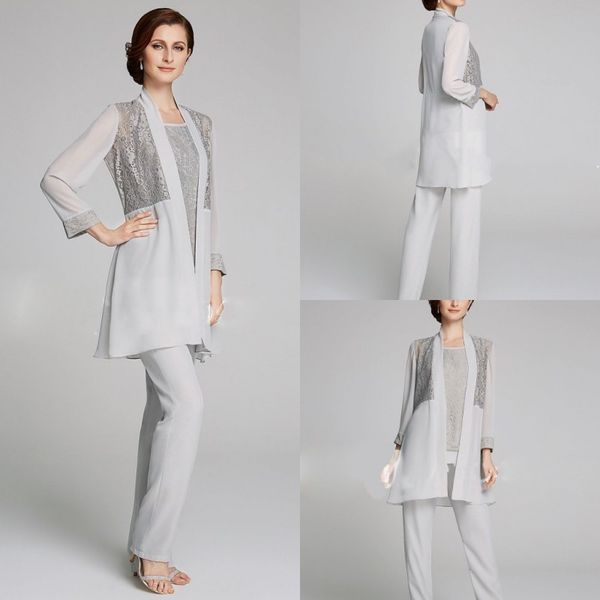plus size mother of the bride pant suit 3 piece chiffon for beach wedding dress mother's dress long sleeves chiffon silver evening gown, Black;red
plus size mother of the bride pant suit 3 piece chiffon for beach wedding dress mother's dress long sleeves chiffon silver evening gown, Black;red