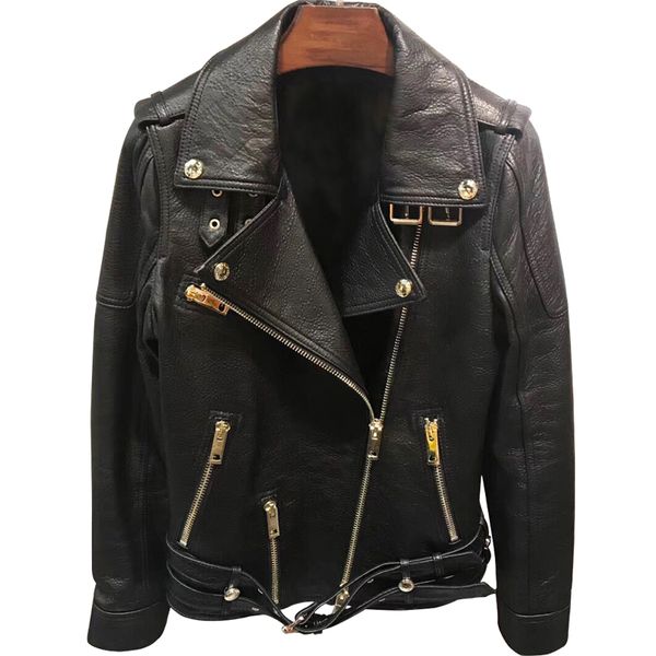 ladies leather jackets 2019 new black slim moto biker jacket women long sleeve zipper spring autumn outerwear real leather coats
ladies leather jackets 2019 new black slim moto biker jacket women long sleeve zipper spring autumn outerwear real leather coats