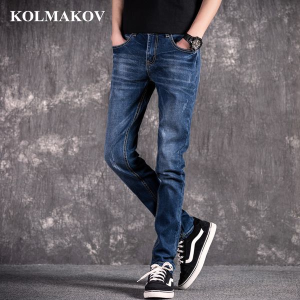 kolmakov 2019 new jeans for men spring trousers slim fit long jeans men classic denim pencil pants fashion man blue
kolmakov 2019 new jeans for men spring trousers slim fit long jeans men classic denim pencil pants fashion man blue