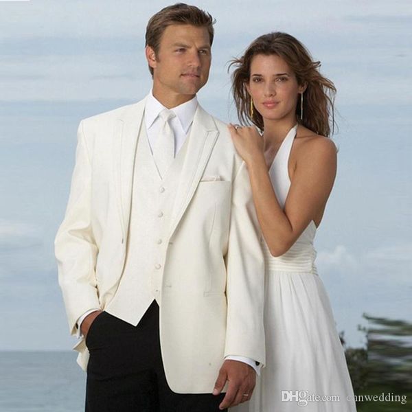 ivory wedding suits beach groom tuxedos 3 pieces (jacket+pants+vest) trim fit bridegroom men suits man blazer, Black;gray
ivory wedding suits beach groom tuxedos 3 pieces (jacket+pants+vest) trim fit bridegroom men suits man blazer, Black;gray