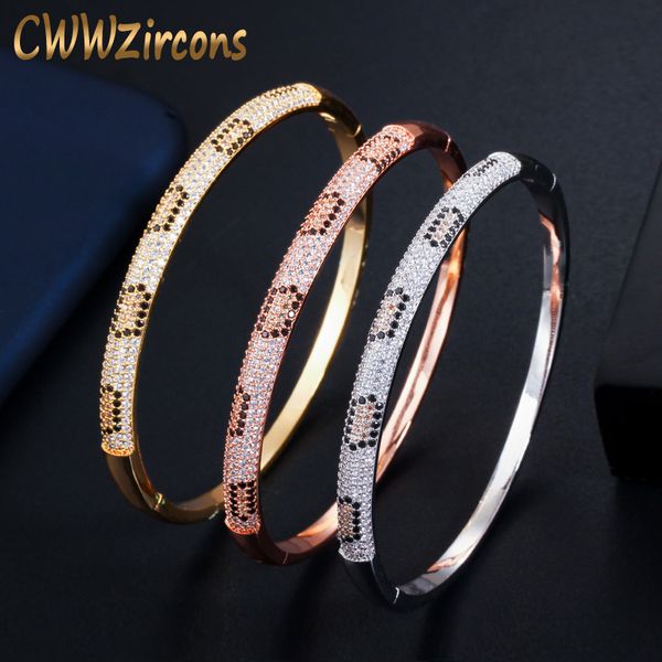 cwwzircons trendy micro pave cubic zirconia rose gold and silver color love snake open bracelet for women gift bg032, Black
cwwzircons trendy micro pave cubic zirconia rose gold and silver color love snake open bracelet for women gift bg032, Black