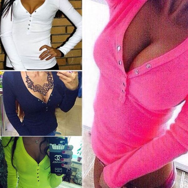 womens lady clothing blouse shirts long sleeve bandage button v neck slim brief tee ladies blouse new spring summer, White
womens lady clothing blouse shirts long sleeve bandage button v neck slim brief tee ladies blouse new spring summer, White