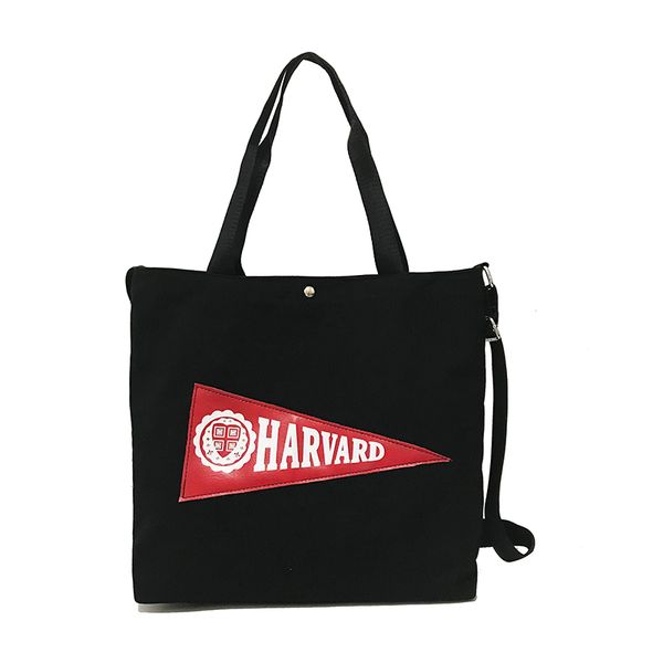 new-canvas big bag female printed letter portable tote bag fabric single shoulder diagonal package black
new-canvas big bag female printed letter portable tote bag fabric single shoulder diagonal package black