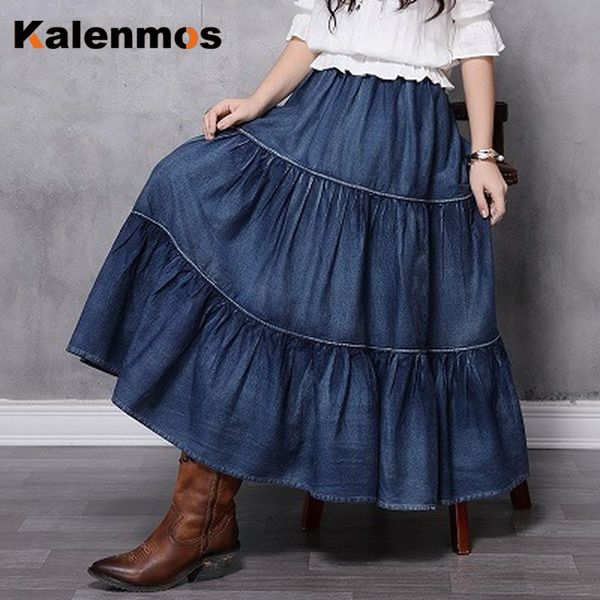 kalenmos denim women skirt womens 2020 boho layered swing hem vintage patchwork cake saias long blue harajuku sweet saia skirts, Black
kalenmos denim women skirt womens 2020 boho layered swing hem vintage patchwork cake saias long blue harajuku sweet saia skirts, Black