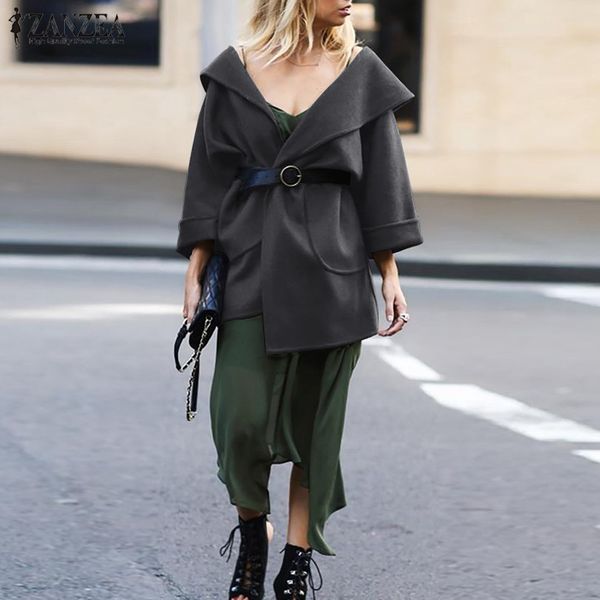 zanzea oversized women's coats 2019 fashion winter open front casual lapel jackets big pockets coats outwear overcoats chaqueta, Black;brown
zanzea oversized women's coats 2019 fashion winter open front casual lapel jackets big pockets coats outwear overcoats chaqueta, Black;brown