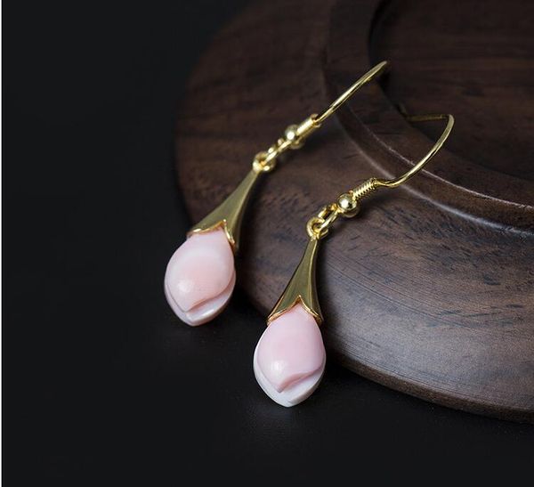 silver earrings female fashionable temperament queen shell yulan flower ear drop earring carmine shell pink flower ear hook silver jewelry
silver earrings female fashionable temperament queen shell yulan flower ear drop earring carmine shell pink flower ear hook silver jewelry