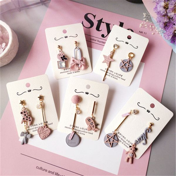 korean dangle drop earrings kawaii pink women wholesale cartoon cute heart star horse asymmetric handmade fashion jewelry gift, Silver
korean dangle drop earrings kawaii pink women wholesale cartoon cute heart star horse asymmetric handmade fashion jewelry gift, Silver