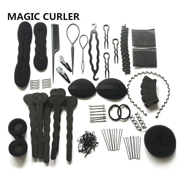 20 kinds of women diy hair styling kits lady donut bun maker hairpins clips girls hair braiding tool hairdressing accessories, Brown
20 kinds of women diy hair styling kits lady donut bun maker hairpins clips girls hair braiding tool hairdressing accessories, Brown