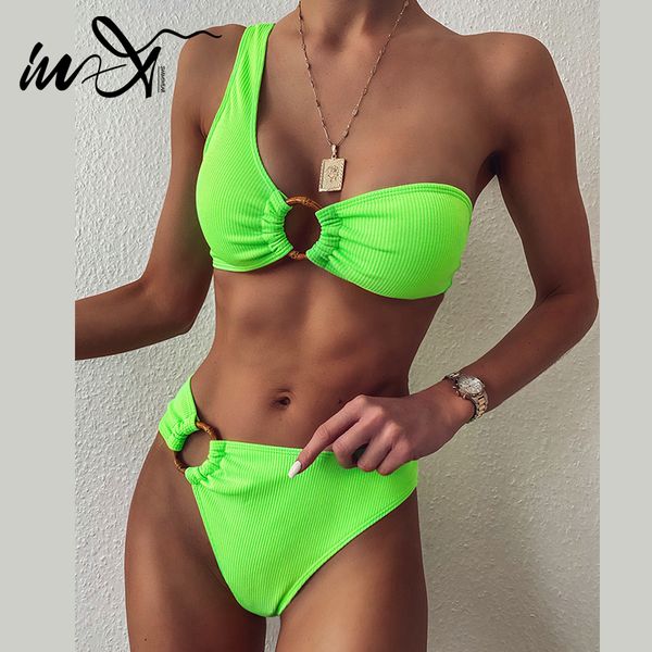 in-x one shoulder bikinis 2020 mujer ribbed swimsuit female ring swimwear women neon green biquini bathing suit bathers new
in-x one shoulder bikinis 2020 mujer ribbed swimsuit female ring swimwear women neon green biquini bathing suit bathers new