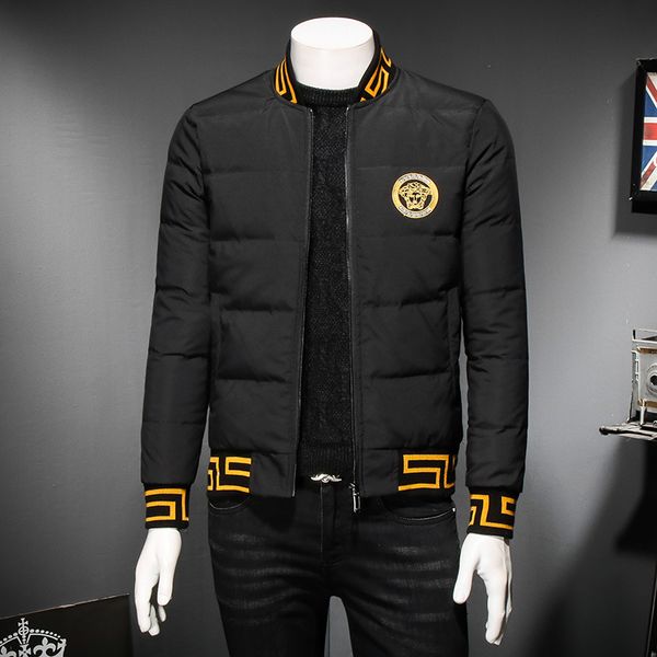 Autumn and winter embroidered ba eball collar down jacket large ize thick black ca ual down jacket
Autumn and winter embroidered ba eball collar down jacket large ize thick black ca ual down jacket