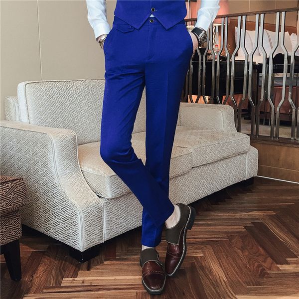 suit pants men korean slim fit solid mens dress suits pant business casual formal wear trousers men's clothing 34, White;black
suit pants men korean slim fit solid mens dress suits pant business casual formal wear trousers men's clothing 34, White;black