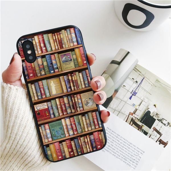 coque book library cover for iphone 11 pro xs max xr case for iphone 8 7 6s plus 5s se 5 case soft silicone cover.
coque book library cover for iphone 11 pro xs max xr case for iphone 8 7 6s plus 5s se 5 case soft silicone cover.
