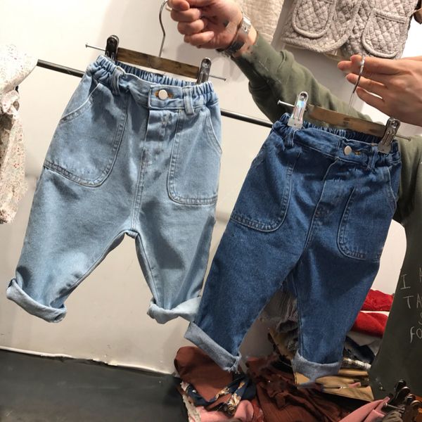 new spring autumn boys kids jeans elastic waist casual pants big pocket child trousers 2-6 years baby boy denim jeans, Blue
new spring autumn boys kids jeans elastic waist casual pants big pocket child trousers 2-6 years baby boy denim jeans, Blue