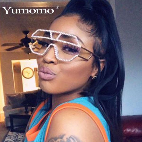 10 color one piece lens rhinestone sunglasses women oversized square sun glasses men sun glasses, White;black
10 color one piece lens rhinestone sunglasses women oversized square sun glasses men sun glasses, White;black