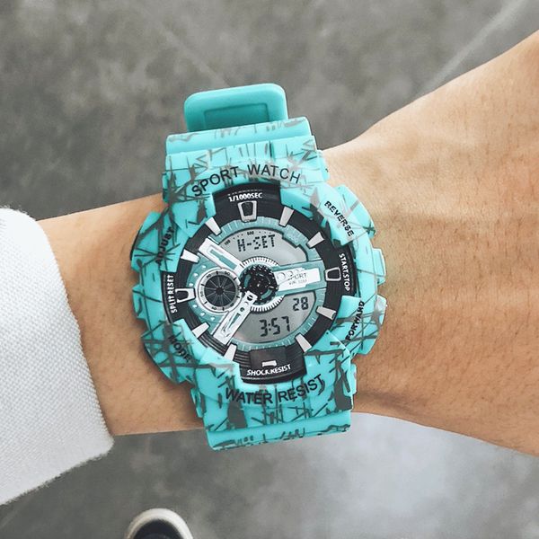 ulzzang men sport digital watch big dial multifunctional electronic watch lady female bracelet wristwatch for womens, Slivery;brown
ulzzang men sport digital watch big dial multifunctional electronic watch lady female bracelet wristwatch for womens, Slivery;brown