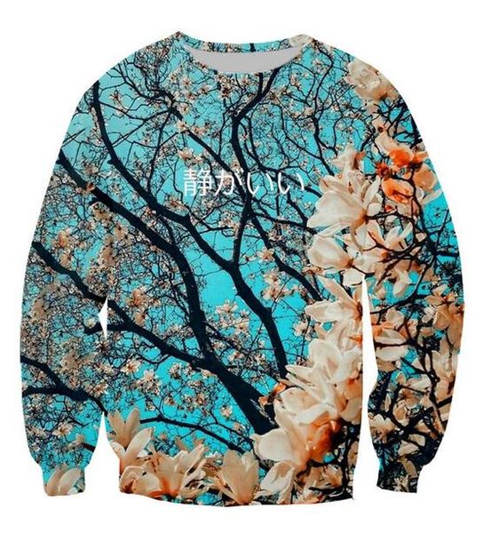 fashion mens/womans cherry blossoms funny 3d printing sweatshirt outfits hoodies plus size aa060, Black
fashion mens/womans cherry blossoms funny 3d printing sweatshirt outfits hoodies plus size aa060, Black
