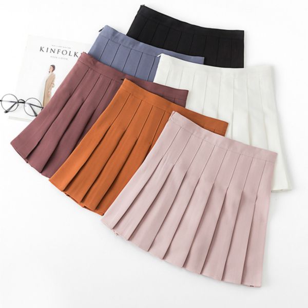 women high waist cosplay skirt 2019 spring summer kawaii denim solid a-line sailor skirts japanese school uniform mini skirts, Black
women high waist cosplay skirt 2019 spring summer kawaii denim solid a-line sailor skirts japanese school uniform mini skirts, Black
