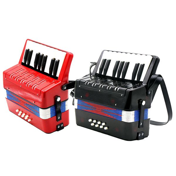kids accordion 17 keys 8 bass musical educational instrument toy gift