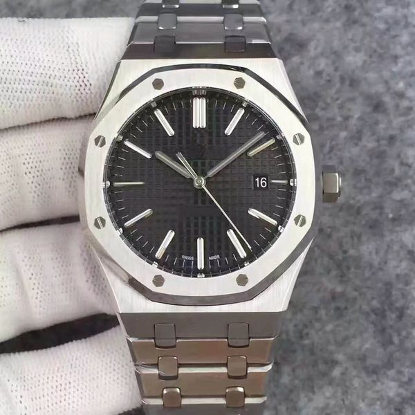 ny factory men watch classic style 15400 series 41mm automatic mechanical watches stainless steel strap quality sports waterproof wristwatch, Slivery;brown
ny factory men watch classic style 15400 series 41mm automatic mechanical watches stainless steel strap quality sports waterproof wristwatch, Slivery;brown