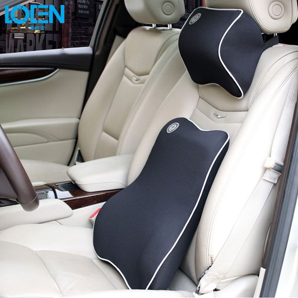 loen quality car pillow set car headrest neck support pillow lumbar back support set space memory cotton cushion
loen quality car pillow set car headrest neck support pillow lumbar back support set space memory cotton cushion