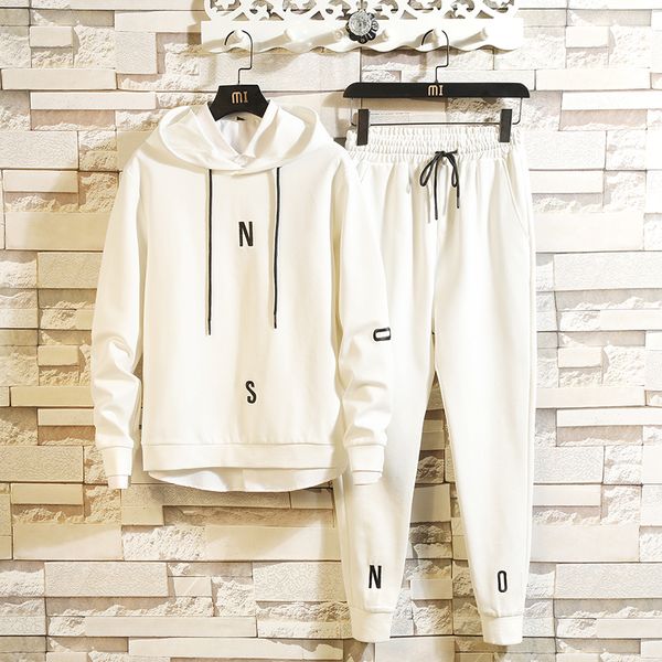 2 pieces sets tracksuit men new brand chandal hombre spring hooded sweatshirt +drawstring pants male hoodies jogging homme, Gray
2 pieces sets tracksuit men new brand chandal hombre spring hooded sweatshirt +drawstring pants male hoodies jogging homme, Gray