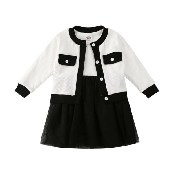 2pcs fashion new autumn toddler baby girls clothes set outfits button coat+tutu mesh dress patckwork kids children clothing suit, White
2pcs fashion new autumn toddler baby girls clothes set outfits button coat+tutu mesh dress patckwork kids children clothing suit, White