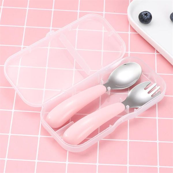 2 pcs/set baby tableware set children feeding utensil stainless steel infant spoon kids cutlery food feeding gadgets spoon fork
2 pcs/set baby tableware set children feeding utensil stainless steel infant spoon kids cutlery food feeding gadgets spoon fork