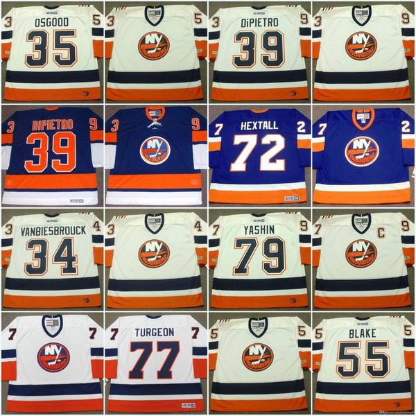 New York Islanders Jersey 34 JOHN VANBIESBROUCK 2000 34 WADE DUBIELEWICZ 35 CHRIS OSGOOD 39 RICK DiPIETRO Vintage Hockey Jerseys
New York Islanders Jersey 34 JOHN VANBIESBROUCK 2000 34 WADE DUBIELEWICZ 35 CHRIS OSGOOD 39 RICK DiPIETRO Vintage Hockey Jerseys