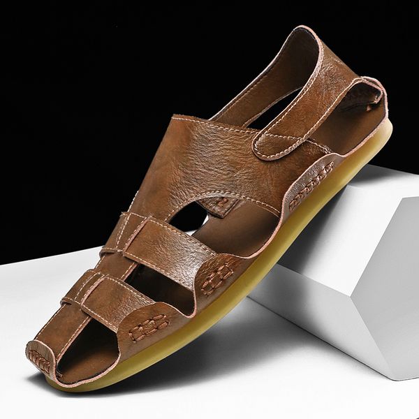 casoipra retro sandals men gladiator handmade outdoor beach summer shoes casual leather slippers men 2020 shoes, Black
casoipra retro sandals men gladiator handmade outdoor beach summer shoes casual leather slippers men 2020 shoes, Black