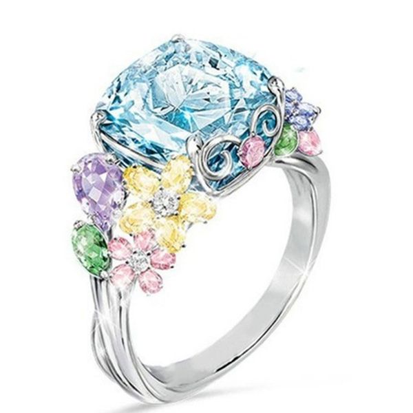 1 pc colorful petals square cut blue zircon ring female girls shining cubic zircon ring women engagement wedding fashion jewelry, Golden;silver
1 pc colorful petals square cut blue zircon ring female girls shining cubic zircon ring women engagement wedding fashion jewelry, Golden;silver