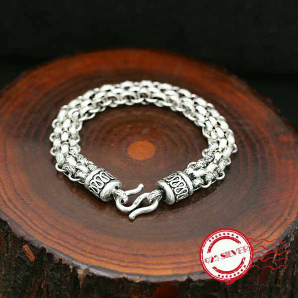 other bracelets s925 sterling silver men's bracelet personalized fashion handmade vintage circle creative modeling 2021 gift for lover, Golden;silver
other bracelets s925 sterling silver men's bracelet personalized fashion handmade vintage circle creative modeling 2021 gift for lover, Golden;silver