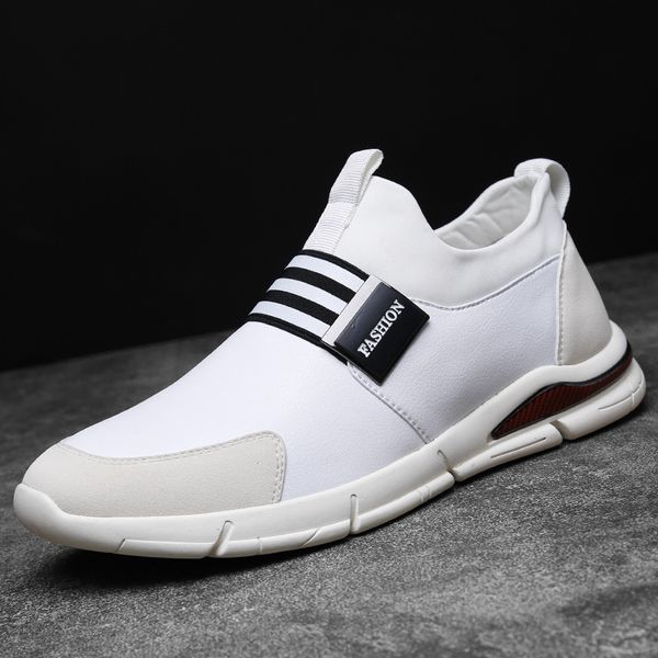 men's fashion casual shoes autumn new leather men's sports shoes comfortable low-running men, Black
men's fashion casual shoes autumn new leather men's sports shoes comfortable low-running men, Black
