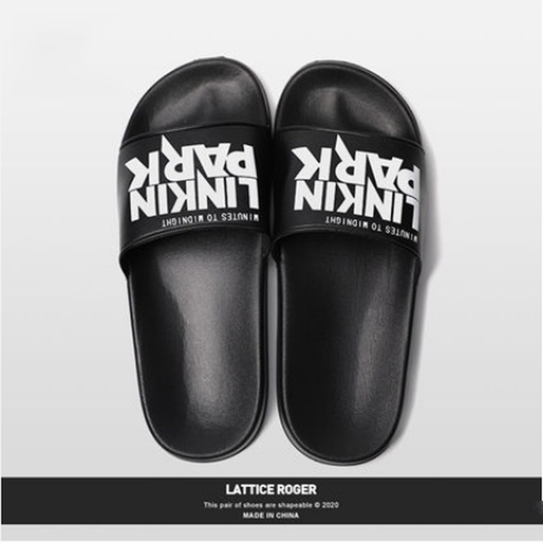 men's summer slippers letter slides fashion tide brand shoes 39-44 size beach slippers outdoor leisure flat sandals flip flops, Black
men's summer slippers letter slides fashion tide brand shoes 39-44 size beach slippers outdoor leisure flat sandals flip flops, Black