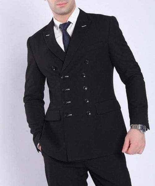 double breasted black groom tuxedos for wedding prom dinner party peak lapel 2 piece men suits man blazer (jacket+pants+tie, Black;gray
double breasted black groom tuxedos for wedding prom dinner party peak lapel 2 piece men suits man blazer (jacket+pants+tie, Black;gray