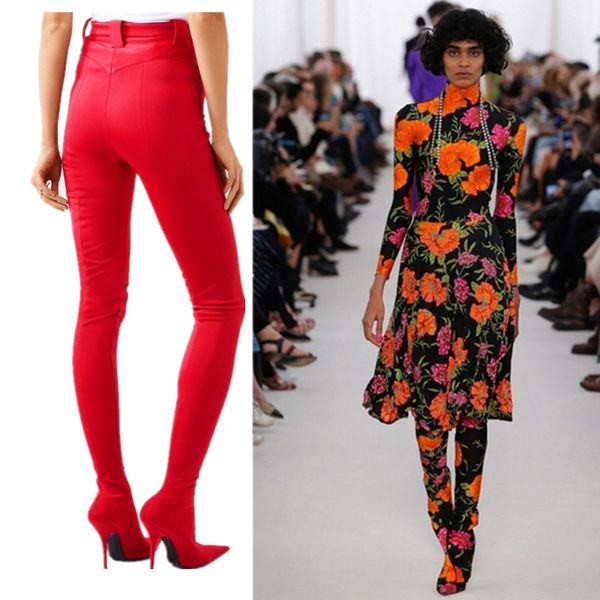 botas mujer runway style women pants boots stretch silk women thigh high boots pointed toe stiletto heels over-the-knee, Black
botas mujer runway style women pants boots stretch silk women thigh high boots pointed toe stiletto heels over-the-knee, Black