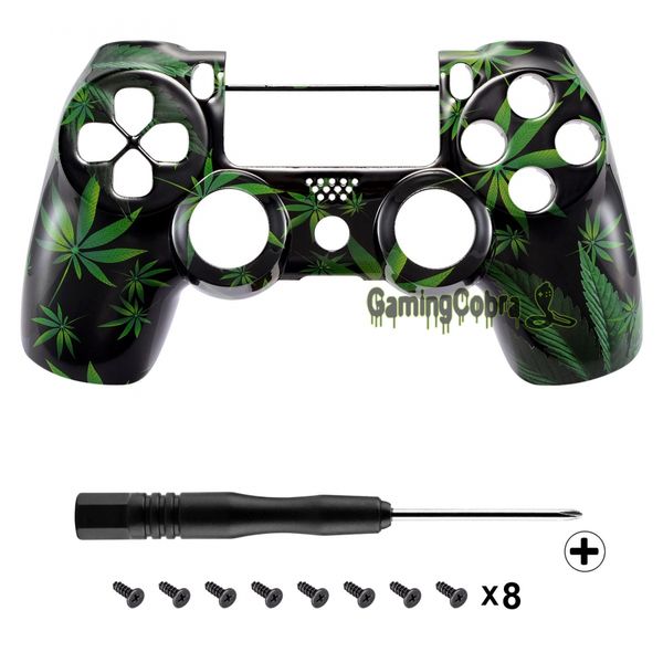 green weeds front housing shell faceplate for ps4 slim / for ps4 pro controller (cuh-zct2 jdm-040 jdm-050 jdm-055) -sp4ft05
green weeds front housing shell faceplate for ps4 slim / for ps4 pro controller (cuh-zct2 jdm-040 jdm-050 jdm-055) -sp4ft05