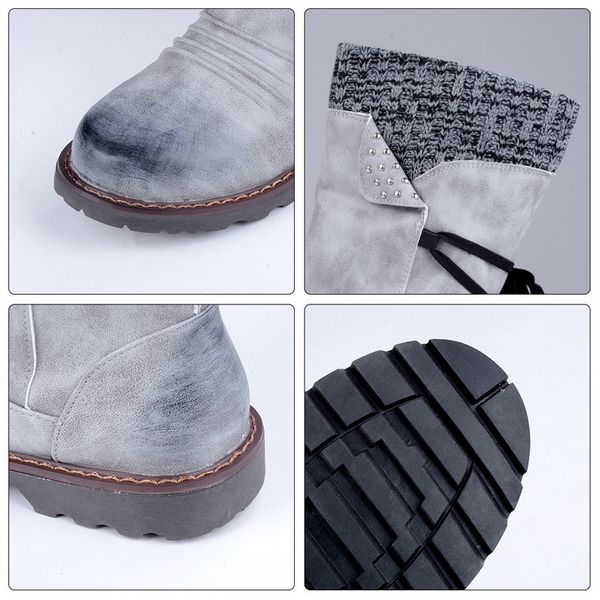 women fashion autumn pu mid-calf with back lace-up design boots solid color low heels shoes botas mujer 2019 mx200324, Black
women fashion autumn pu mid-calf with back lace-up design boots solid color low heels shoes botas mujer 2019 mx200324, Black