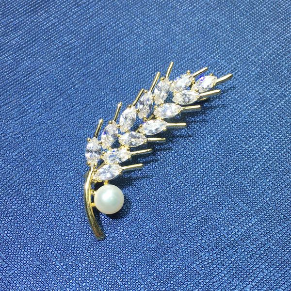 zhboruini 2019 fashion pearl brooch natural freshwater pearl zircon ear of wheat broochs beautiful jewelry for women gift, Slivery;golden
zhboruini 2019 fashion pearl brooch natural freshwater pearl zircon ear of wheat broochs beautiful jewelry for women gift, Slivery;golden