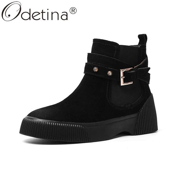 odetina women fashion platform block high heel rivet ankle boots ladies round toe pull on buckle strap cow suede chelsae boots, Black
odetina women fashion platform block high heel rivet ankle boots ladies round toe pull on buckle strap cow suede chelsae boots, Black