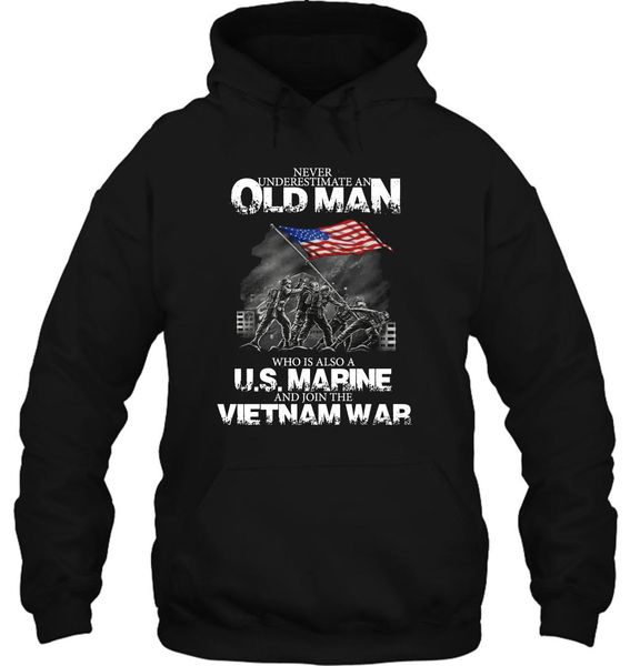men hoodie funny novelty us marine and join the vietnam war cool women streetwear, Black
men hoodie funny novelty us marine and join the vietnam war cool women streetwear, Black