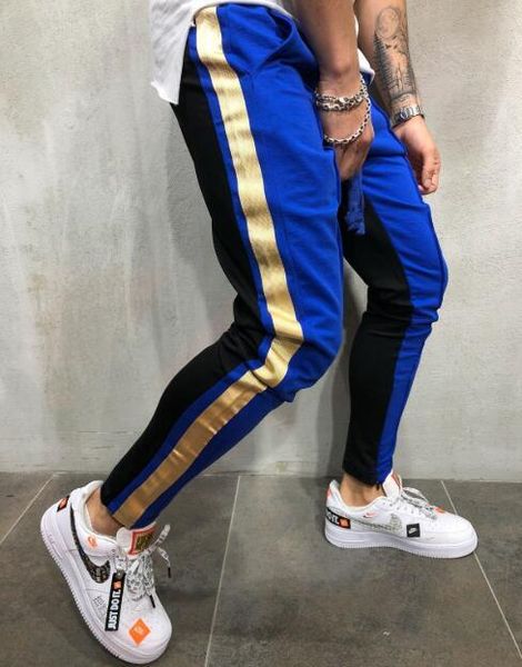 mens designer pants fashion striped panelled pencil pants casual natural color elastic waist pants mens clothes, Black
mens designer pants fashion striped panelled pencil pants casual natural color elastic waist pants mens clothes, Black