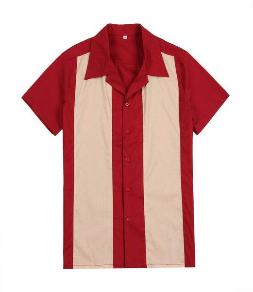 2019 new hit color short sleeve casual shirts red uk rock n roll designer button up party club wear for men, White;black
2019 new hit color short sleeve casual shirts red uk rock n roll designer button up party club wear for men, White;black